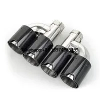 Exhaust Tips Dual Outlet Carbon Fiber 63Mm - Końcówka wydechu z włókna węglowego –