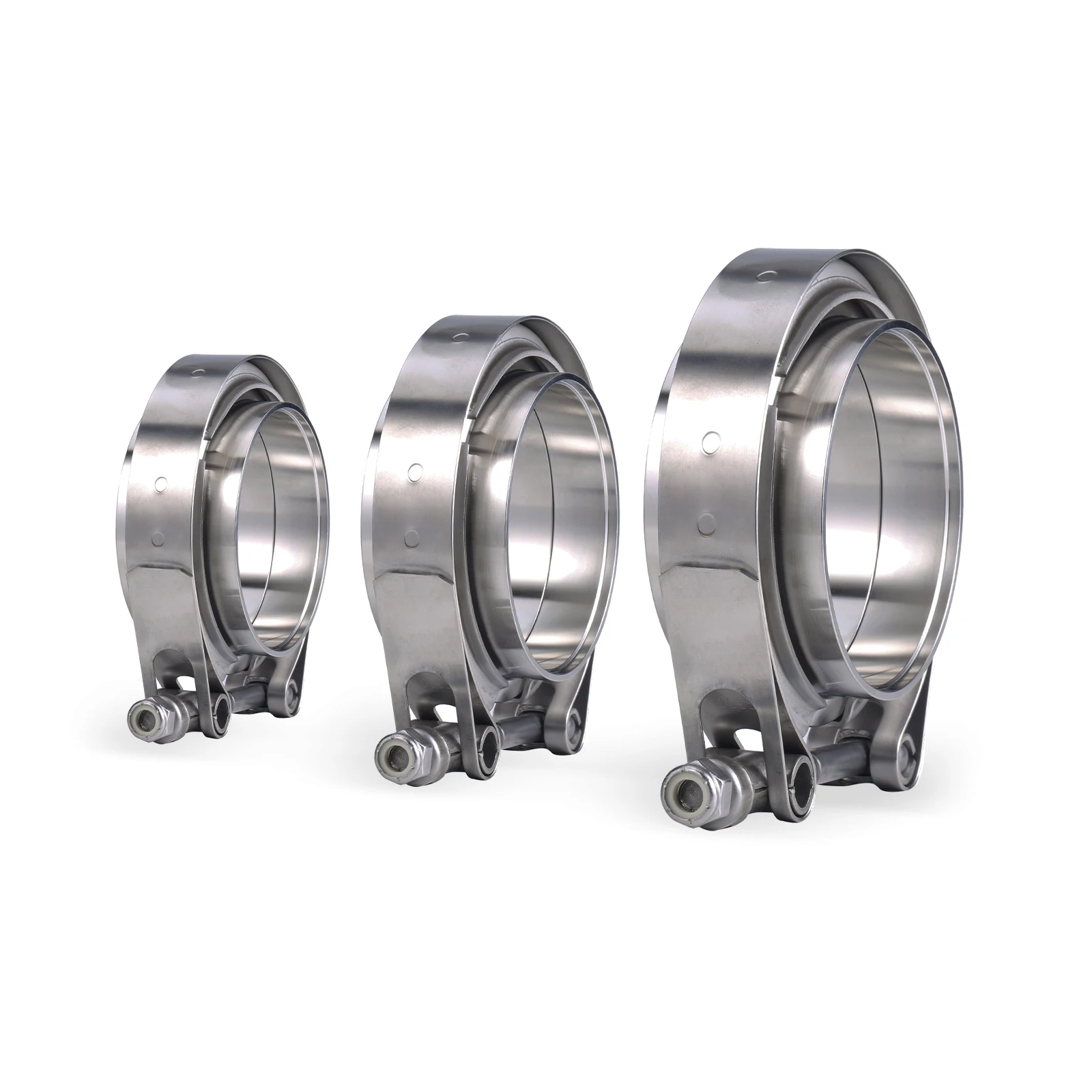 Exhaust V Band Clamp Flange Kit Stainless - Zacisk V-Band ze stali nierdzewnej 304,