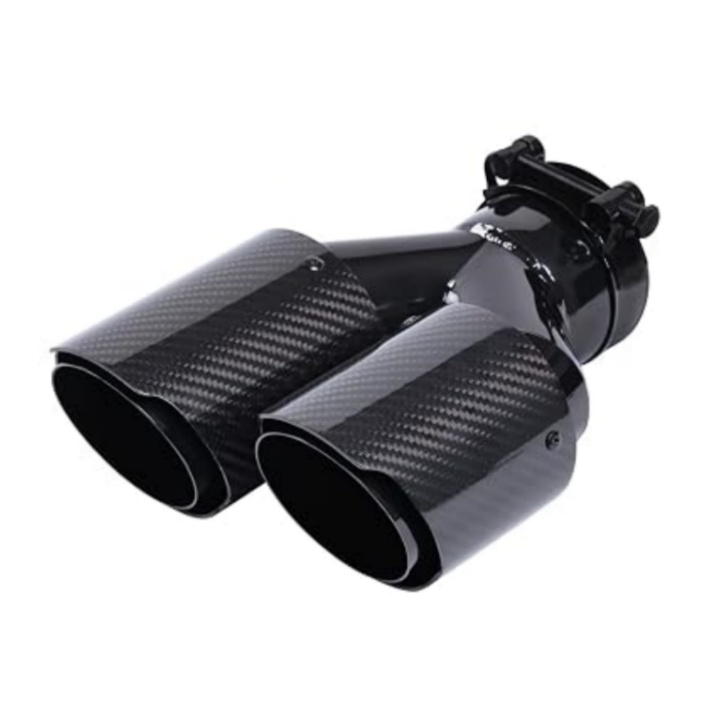 Exhaust Tips Dual Outlet Carbon Fiber 63Mm - Końcówka wydechu z włókna węglowego, podwójny