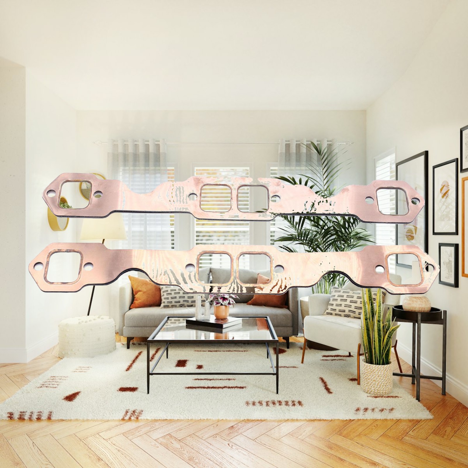 Exhaust Gasket High Temperature Copper - Wytrzymała uszczelka kolektora wydechowego, pokryta warstwą