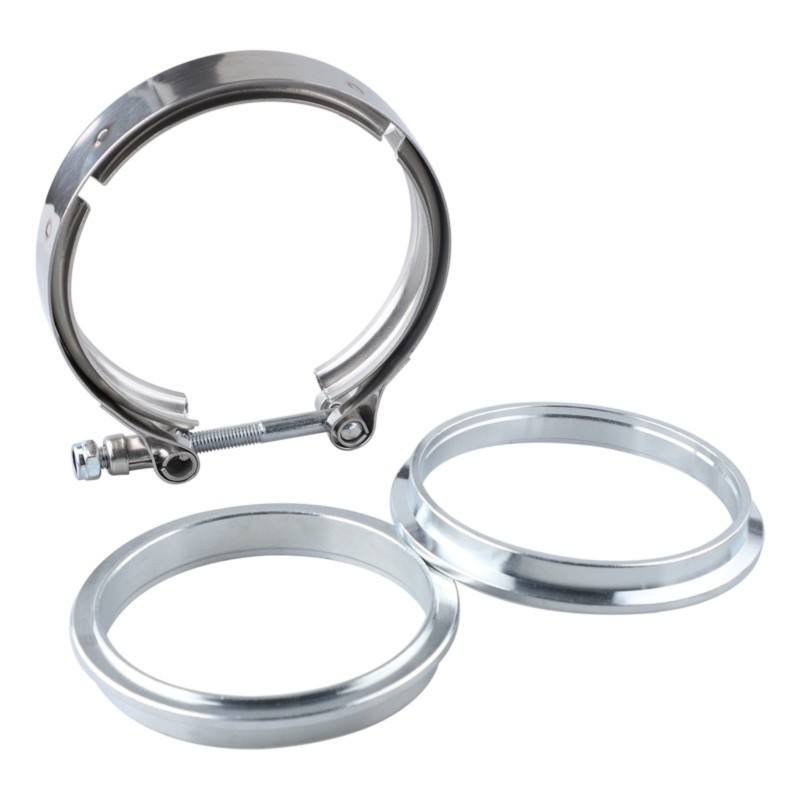 Exhaust V Band Clamp Flange Kit Stainless - Zacisk V-Band ze stali nierdzewnej z