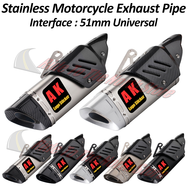 Exhaust Muffler Stainless Steel Universal - Uniwersalny tłumik wydechowy motocyklowy typu slip-on