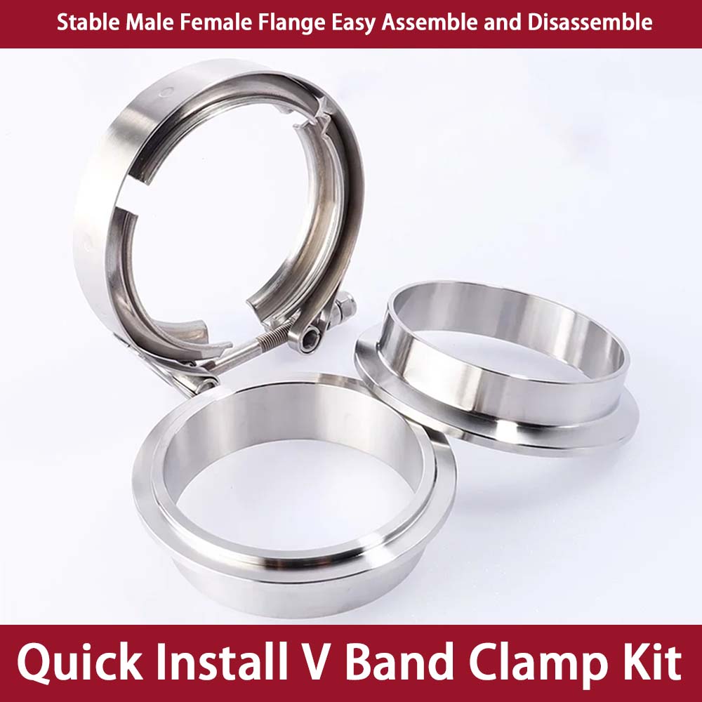 Uniwersalny zestaw zacisków V- – Exhaust V Band Clamp Flange Kit Stainless recenzja i cena