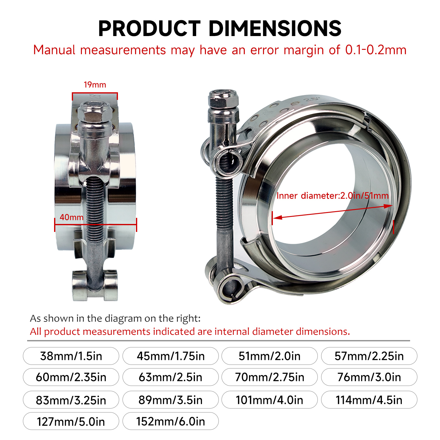 Zestaw zacisków V-Band ze stal – Exhaust V Band Clamp Flange Kit Stainless recenzja i cena