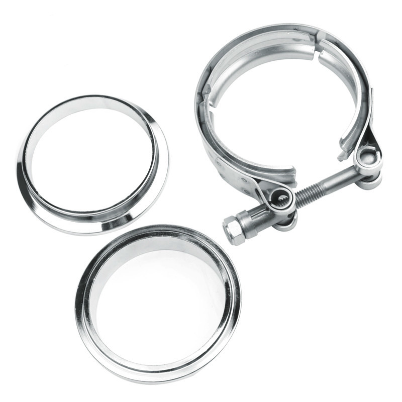 1 zestaw 2,5 cala 63,5 mm męsk – Exhaust V Band Clamp Flange Kit Stainless recenzja i cena