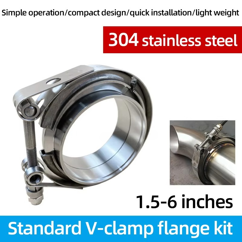 Zestaw zacisków V z szybkim sy – Exhaust V Band Clamp Flange Kit Stainless recenzja i cena