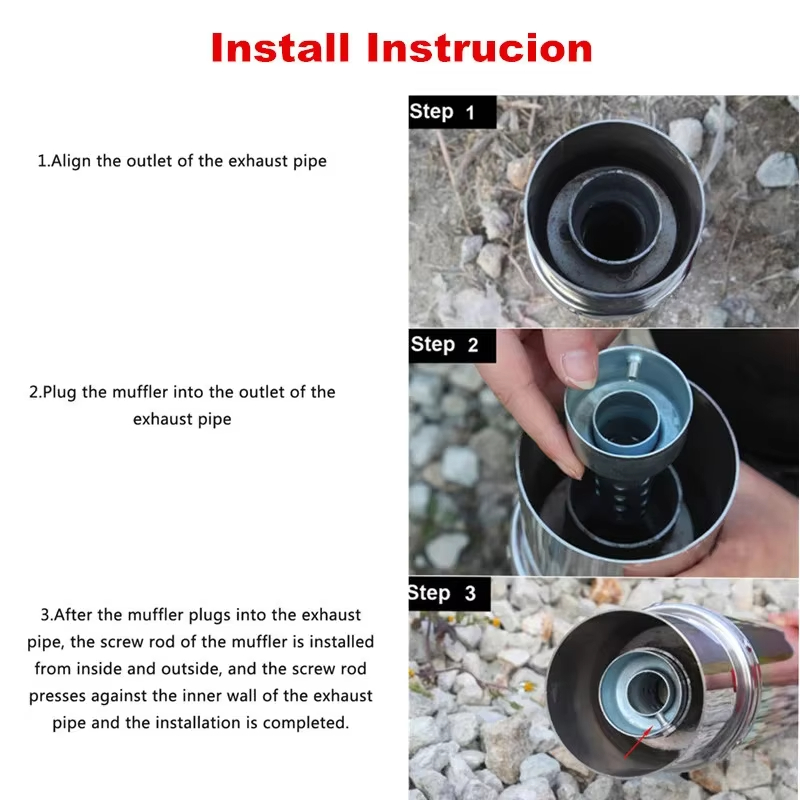 Uniwersalny motocyklowy tłumik – Exhaust Muffler Stainless Steel Universal recenzja i cena