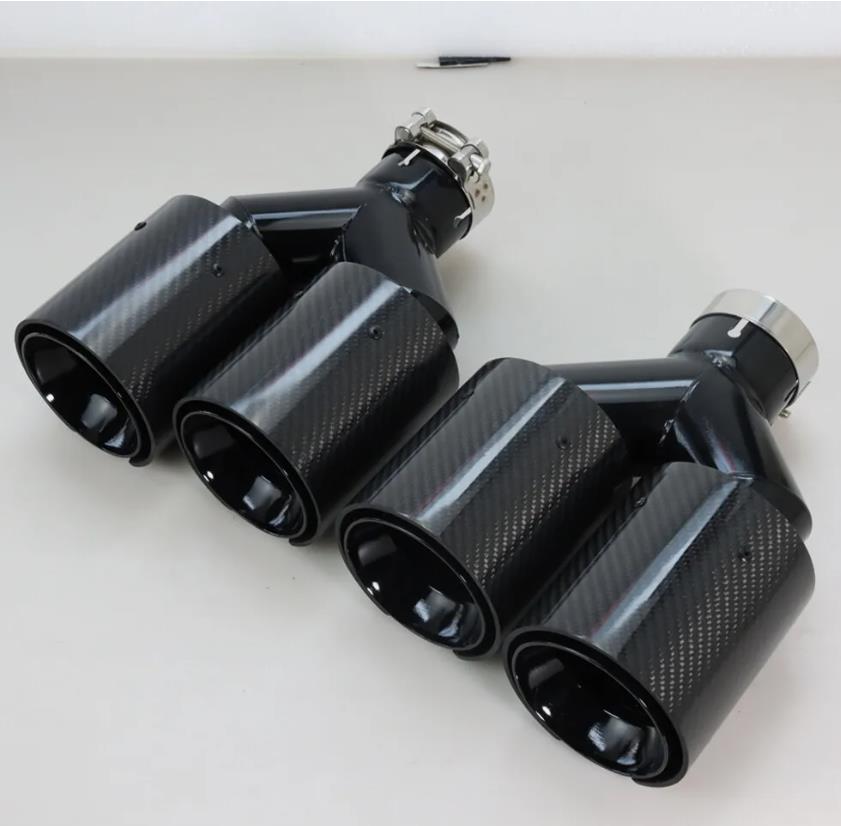 63 mm – średnica wlotu, 101 mm – Exhaust Tips Dual Outlet Carbon Fiber 63Mm recenzja i cena