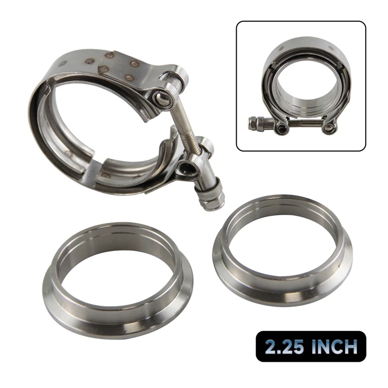 Zestaw rury spustowej turbo 57 – Exhaust V Band Clamp Flange Kit Stainless recenzja i cena