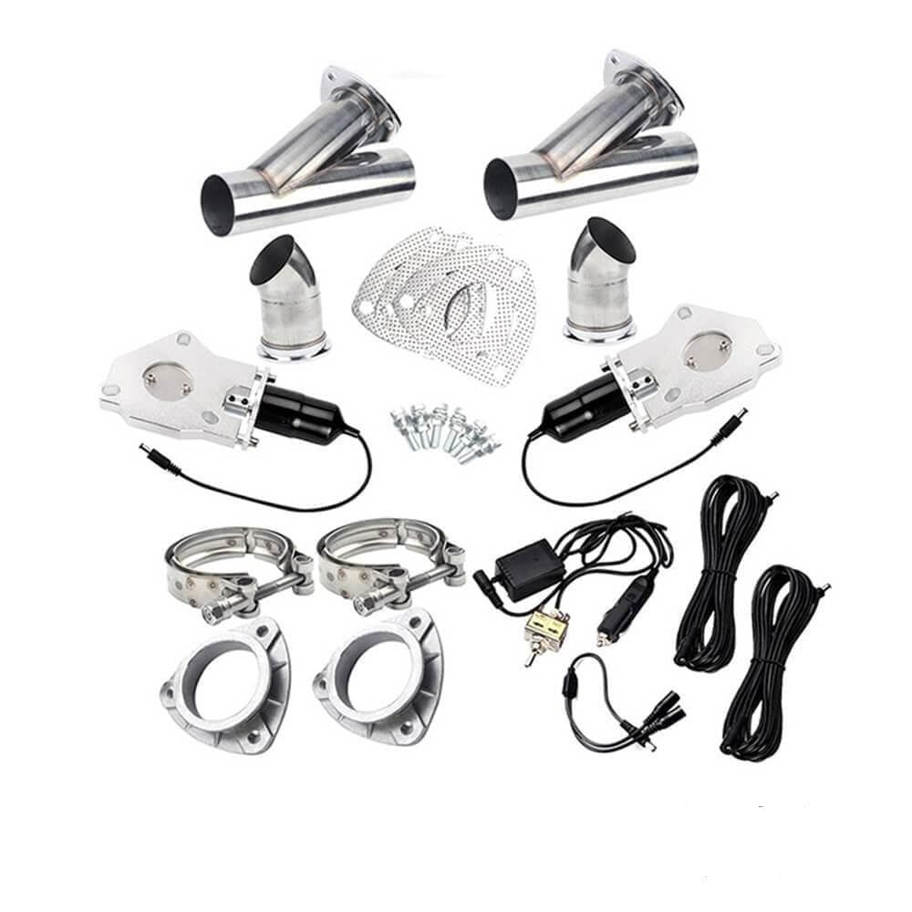 2.0/2.25/2.5/3.0 Cal podwójny  – Dual Exhaust Cutout Valve Y Pipe Stainless recenzja i cena