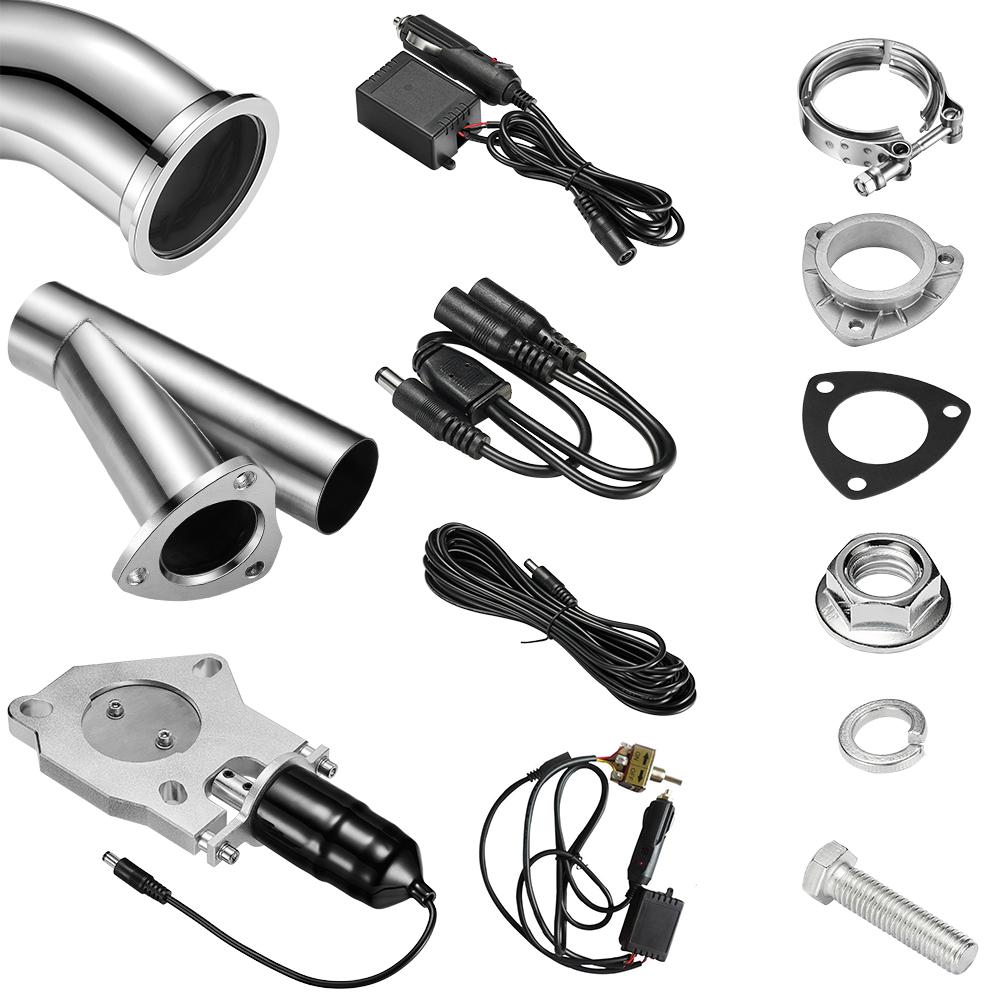 2.0/2.25/2.5/3.0 Cal podwójny  – Dual Exhaust Cutout Valve Y Pipe Stainless recenzja i cena