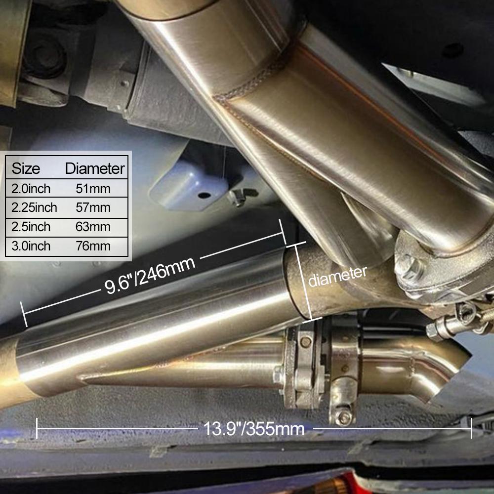 2.0/2.25/2.5/3.0 Cal podwójny  – Dual Exhaust Cutout Valve Y Pipe Stainless recenzja i cena