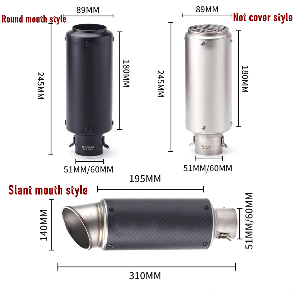 Uniwersalny tłumik motocyklowy – Exhaust Muffler Stainless Steel Universal recenzja i cena