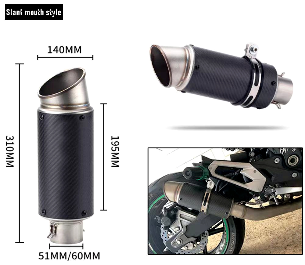 Uniwersalny tłumik motocyklowy – Exhaust Muffler Stainless Steel Universal recenzja i cena