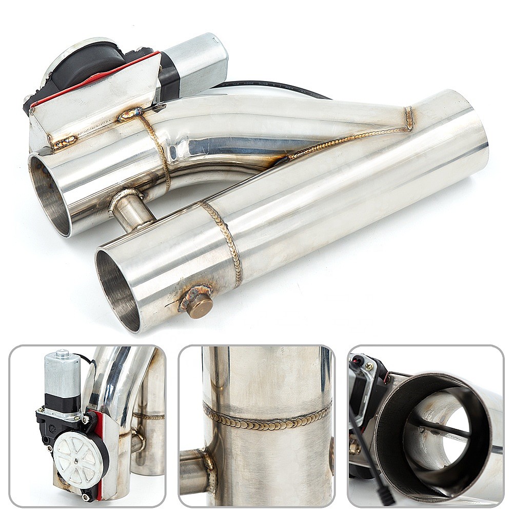 Uniwersalny 2 2.25 2.5 3-calow – Dual Exhaust Cutout Valve Y Pipe Stainless recenzja i cena