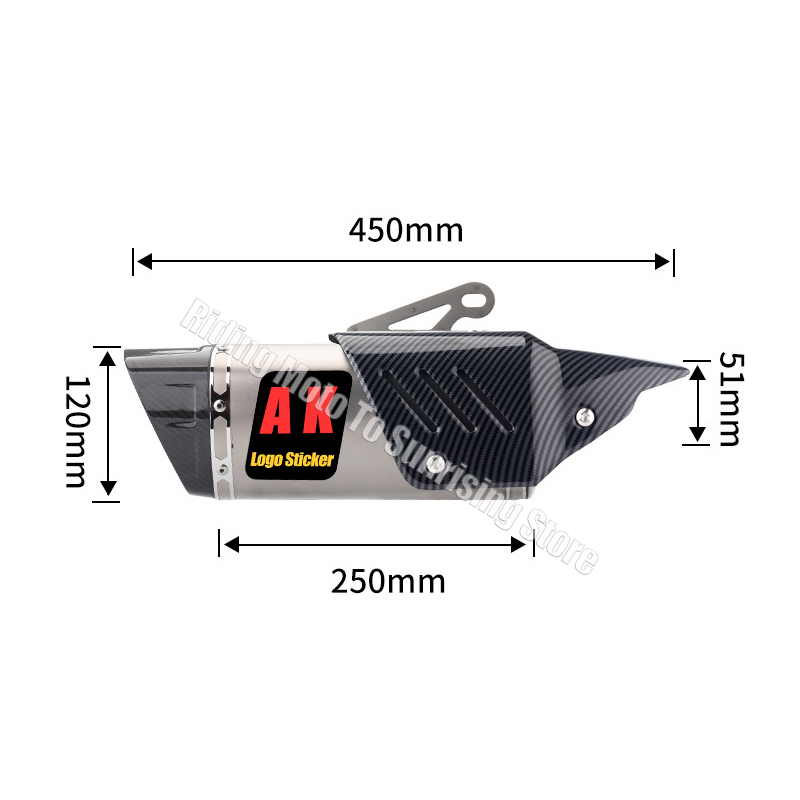 51MM uniwersalny AK tłumik wyd – Exhaust Muffler Stainless Steel Universal recenzja i cena