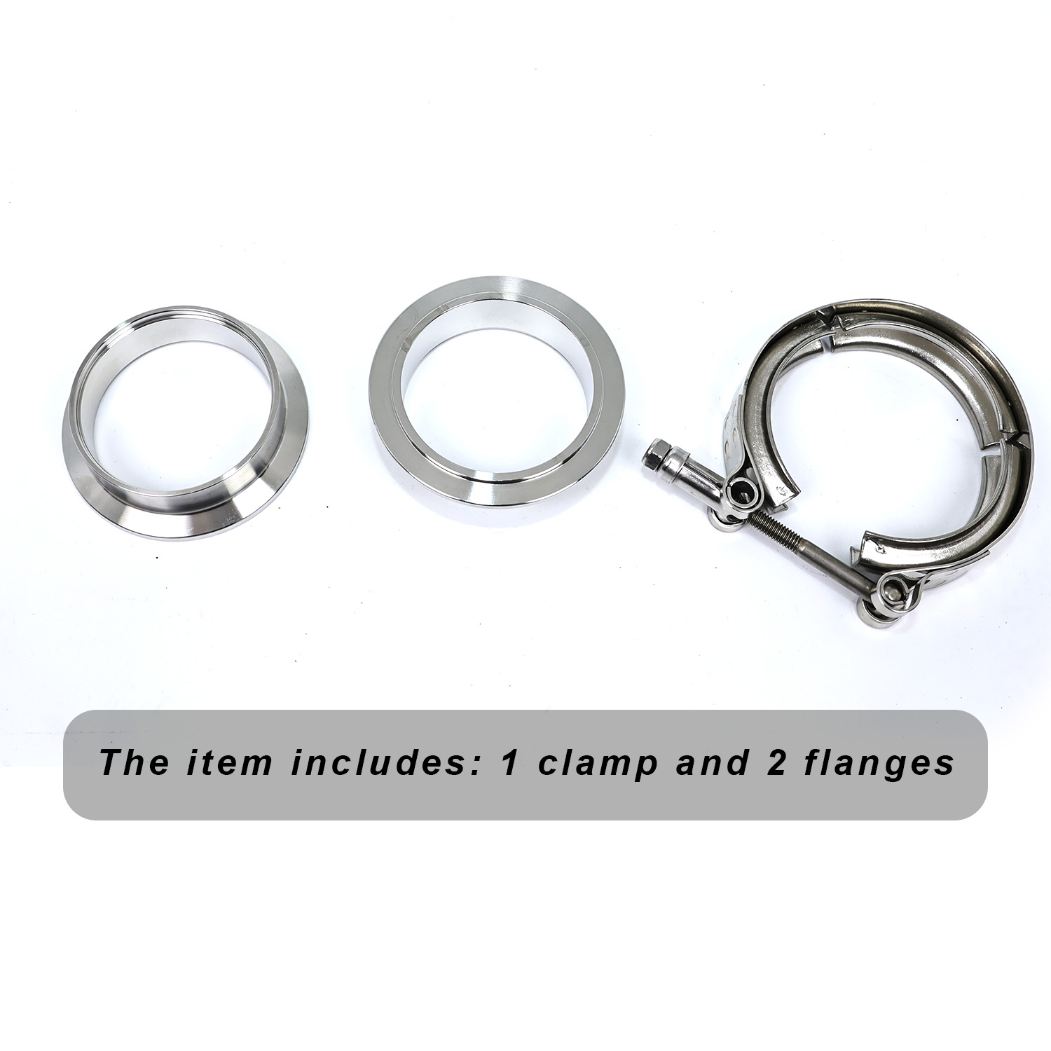 Uniwersalny zestaw zacisków V- – Exhaust V Band Clamp Flange Kit Stainless recenzja i cena